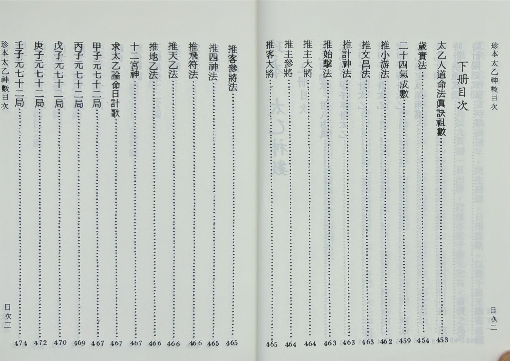 珍本太乙神數《合訂本》