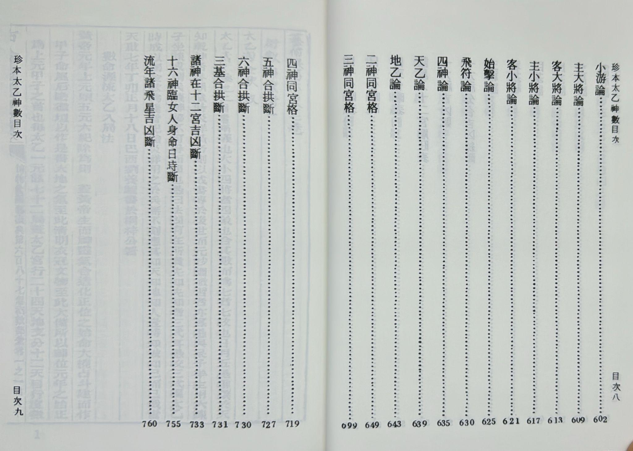 珍本太乙神數《合訂本》