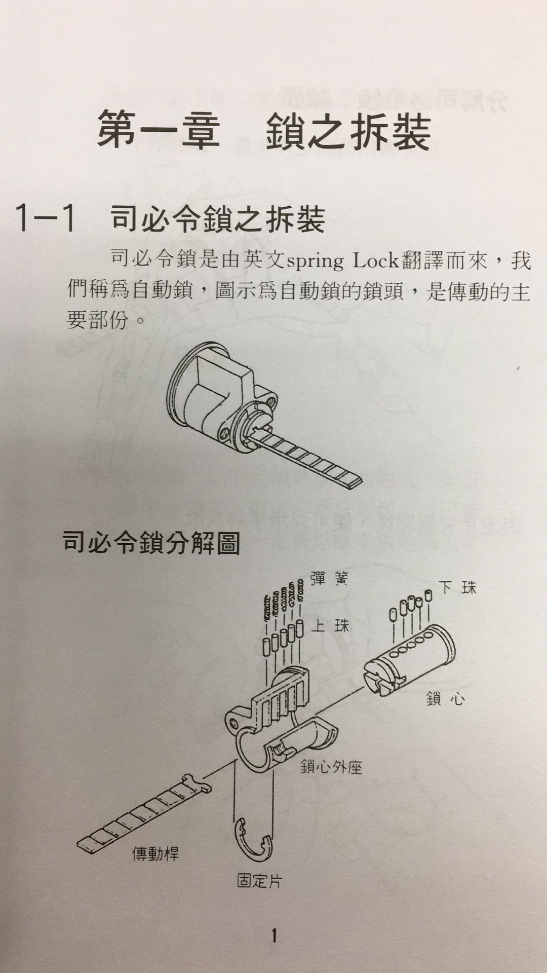 鎖匠必備開鎖大全